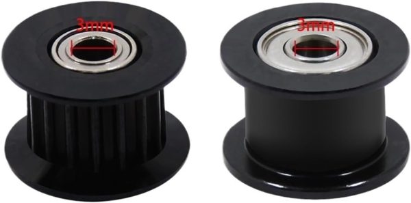 3DQUB 2GT Idler Pulley 3D Printer parts Black