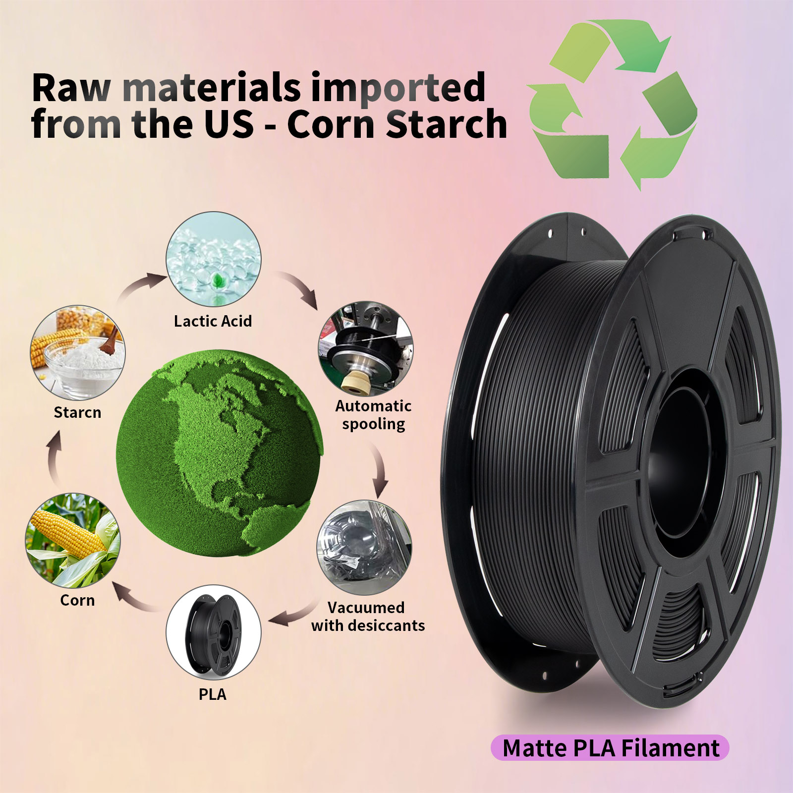 3DQUB PLA Matte Filament i6 black (7)