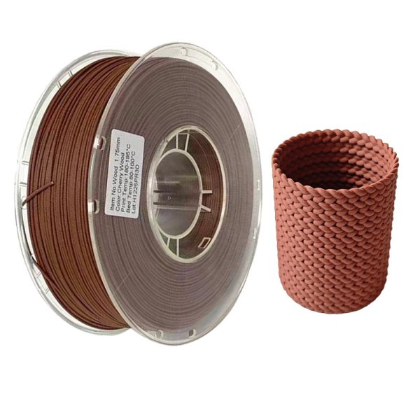 3DQUB PLA Wood 3D Printer Filament 1.75mm 1kg - Image 2