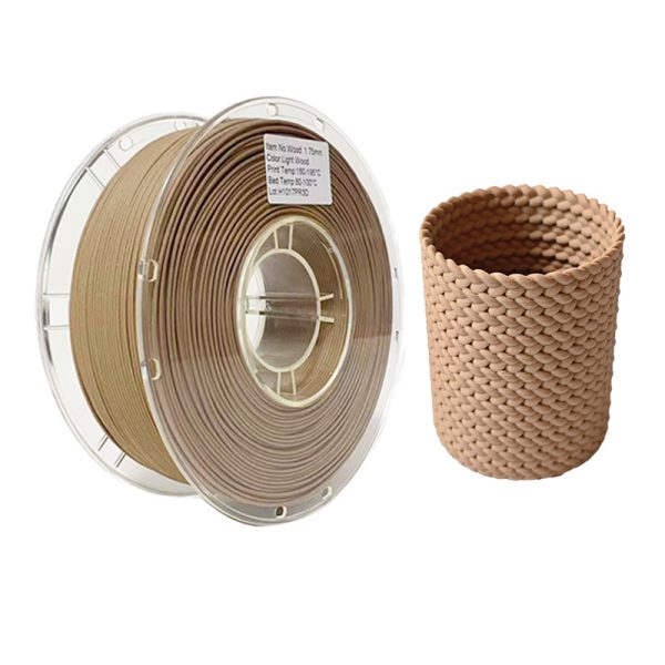3DQUB PLA Wood 3D Printer Filament 1.75mm 1kg - Image 5